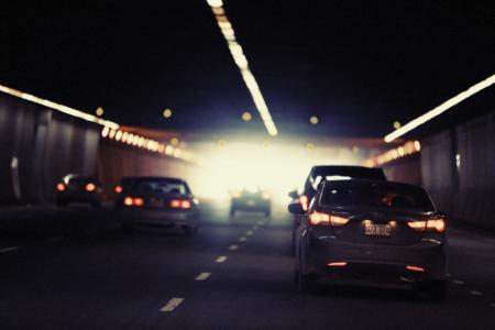 汽车, 街道, 交通, 隧道