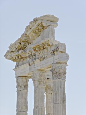 废墟, 土耳其, 列, 古代, 罗马, 支柱