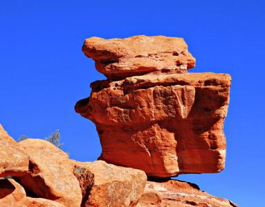 平衡岩石, 神的庭院, 公园, 科罗拉多斯普林斯, 科罗拉多州, 形成, 岩石