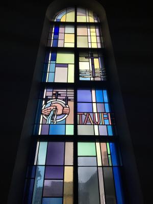 窗口, 教会, 洗礼, 图特林根, 德国, 光, 圣经 》