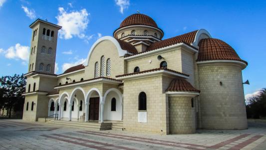 塞浦路斯, xylotymbou, 圣拉萨罗拉斐尔, 教会, 东正教, 建筑, 宗教