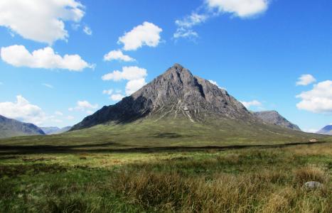 苏格兰, 苏格兰的山, 格伦科, 风景名胜, 景观, 山, 云的天空