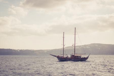 小船, 船舶, 海, 希腊群岛, 旅行, 旅游, 太阳套装