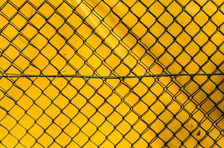 栅栏, 的网格, 黄色, 链条围栏, 模型, 纹理, 背景