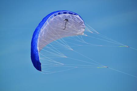 滑翔伞, 空气运动, 滑翔伞, 飞, 体育, 天空, 蓝色