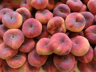桃子, 市场, 水果, 水果