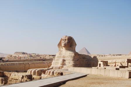 狮身人面像, gizeh, 埃及, 雕像, 纪念碑, 金字塔, 砂石