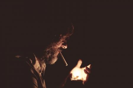 吸烟, 打火机, 黑暗, 香烟, 烟草, 雪茄, 成瘾