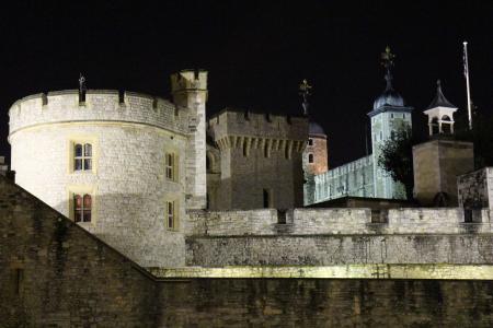 伦敦塔, 历史, 建设, 英格兰, 英国, 堡垒, 晚上