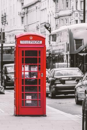 伦敦, 电话亭, 红色, 英格兰, 红色电话亭, 英国, 药房