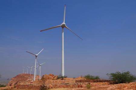 风电场, 风力发电机组, 电力, 风力发电, 替代能源, nargund, 印度