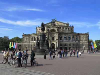 德累斯顿, semper 歌剧院, 建筑, 下萨克森, 从历史上看, 旧城, 建设
