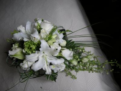 花, 婚礼, 白色
