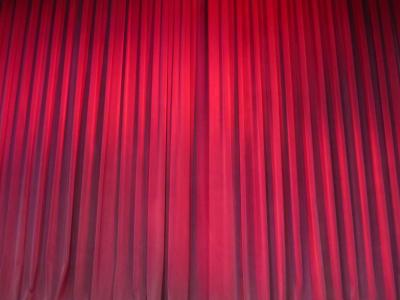 红色, 窗帘, 窗帘, 剧场, 天鹅绒, 织物, 剧院