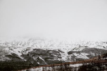 景观, 摄影, 白天, 山, 雪, 冬天, 流