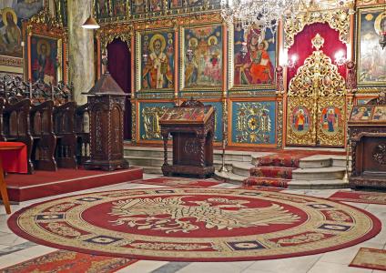 教会, 祈祷室, 东正教, 保加利亚语, 镀金, 金色的叶子, 图标
