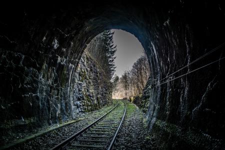 铁路, 隧道, 跟踪, 轨道交通, 铁路隧道, 铁路钢轨, 铁路轨道