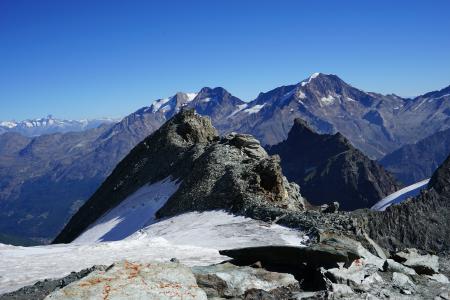 播种, 山脉, 瑞士的阿尔卑斯山, 实施, 自然, 全景, 天空