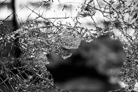 玻璃, 粉碎了, 窗口, 销毁, 人为破坏, 破碎的玻璃, 破解