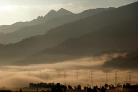 morgenstimmung, 雾, 秋天, 阴霾, 自然, 景观, 清晨的阳光
