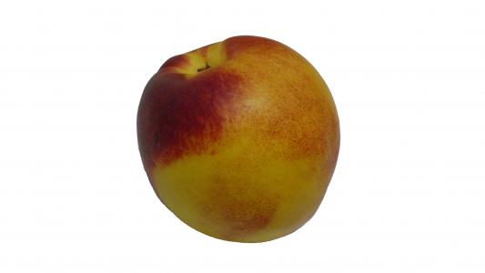 桃子, 水果, 白色背景, 成熟的水果, 红桃, 杏子, 食品