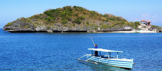 捕鱼, 小船, 100海岛, 吕, 菲律宾