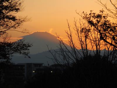 日本, 富士山, 日落, 山