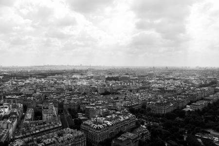 巴黎, 欧洲, 城市, 空中, 旅行