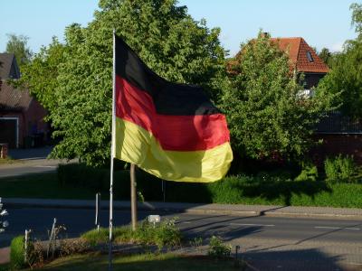 德国, 国旗, 黑色红金, 德国旗子, 颤振, 德语, 足球