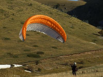降落伞, 滑翔伞, 极限运动, 体育, 风, 山, 引导风筝航行