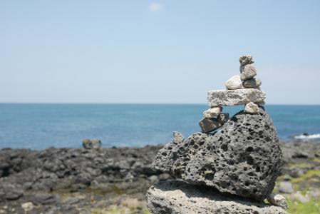 济洲岛, 景观, 海, 济州, 济州海, 石头, 波