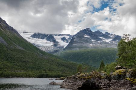 山风景, 自然, 挪威, 山脉, 环境, 风光, 多彩