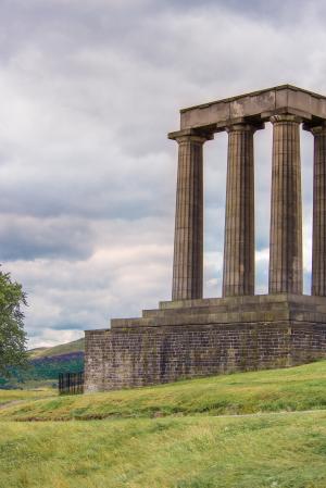 苏格兰国家纪念碑, 爱丁堡, 国家, 纪念碑, 苏格兰, 小山, 未