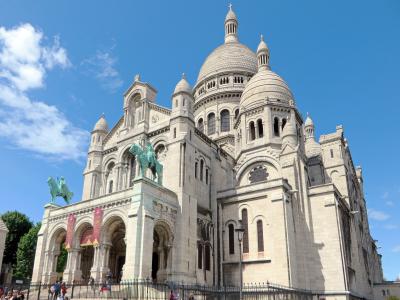 巴黎, 神圣的心, 圆顶, 大教堂, 蒙马特尔, 纪念碑, 神圣