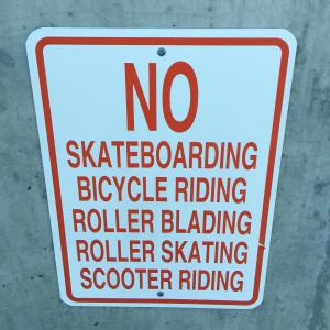 滑板, 滑板, 自行车, 规则, 车轮, 学校, 人行道上