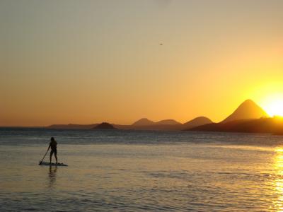 海滩, 日落, 巴西