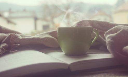 饮料, 书, 咖啡, 咖啡饮料, 杯, 杯咖啡, 早上