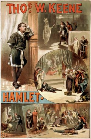 威廉·莎士比亚, 哈姆雷特, 海报, 1884