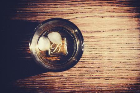 威士忌酒, 酒精, 饮料, 在岩石上, 玻璃