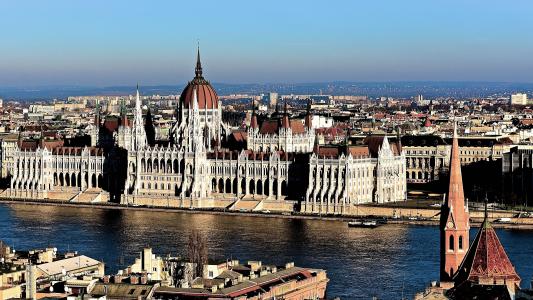 匈牙利, 旅行, 议会, 布达佩斯, 建筑
