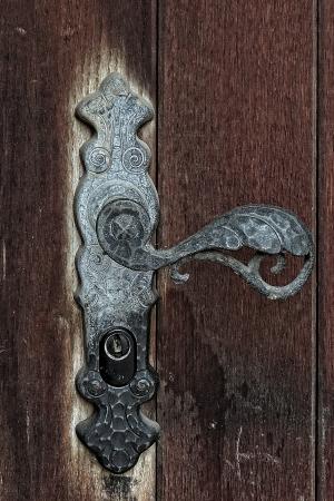 门, 木门, 门把手, 门锁, 家门口, 老, 旧门