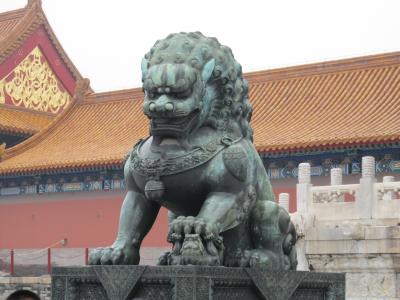 狮子, 雕像, 铜, 雕塑, 纪念碑, 中国, 寺