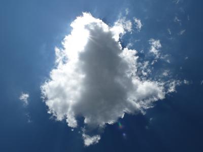天空, 云层形成, 积云, 夏季, 自然, 蓝色, 天气