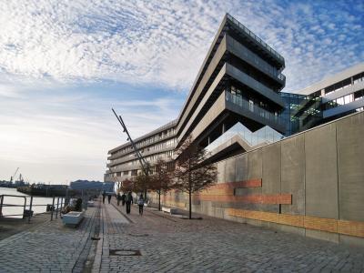 汉堡, hafencity 大学, 在 norderelbe, hcu 建筑群, 现代, 建设, 立面