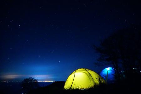 满天星斗的天空, 帐篷, 晚上, 星际