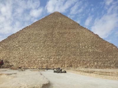 埃及, 金字塔, 吉萨金字塔, 石头, 沙漠, 古代, 云的天空