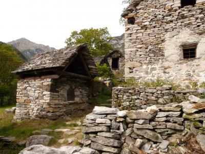 rustico, 石房子, 乡间别墅, 韦尔扎斯卡, 提契诺州, 梅拉诺, 村庄