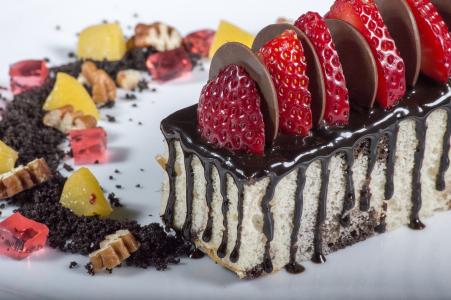 甜点, 草莓, 食品, 水果, 蛋糕, 巧克力, 浪漫