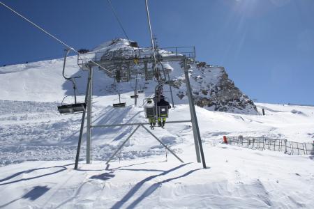 滑雪缆车, 冬天, 高山, 齐勒河谷