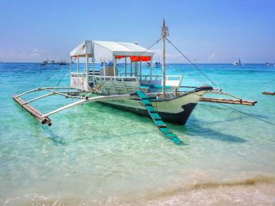 菲律宾, 长滩岛, 白色的沙滩, 海滩, 海, 苏鲁海, 水